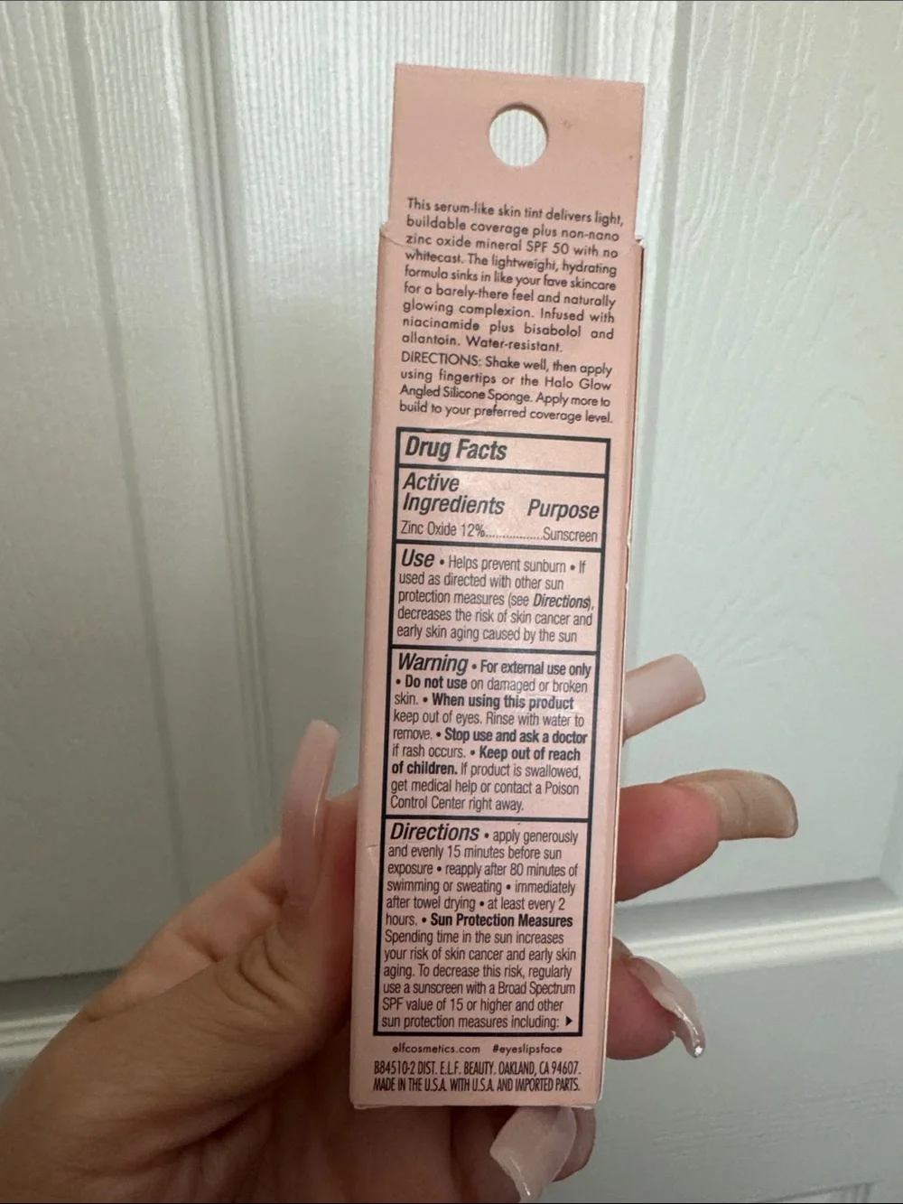 e.l.f. Halo Glow Skin Tint - 7 Medium Warm (Peachy Pink Packaging)